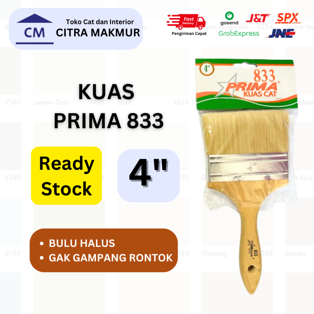 

Kuas Prima 833 Bulu Putih 4