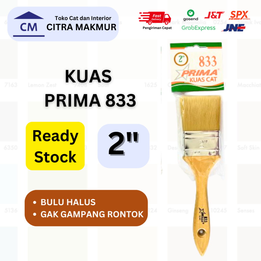 

Kuas Prima 833 Bulu Putih 2