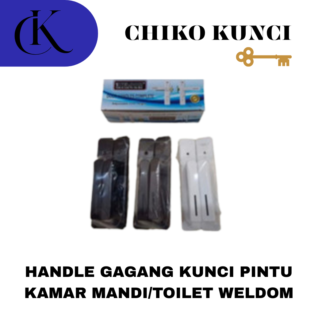 HANDLE GAGANG KUNCI PINTU KAMAR MANDI/TOILET WELDOM