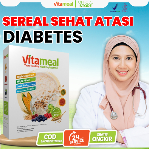 

[TERBUKTI] Vitameal Sereal Multigrain Atasi Diabetes Asam Lambung Kolesterol Maag Gerd paket 1 box 200 gram FITAMIL DIET