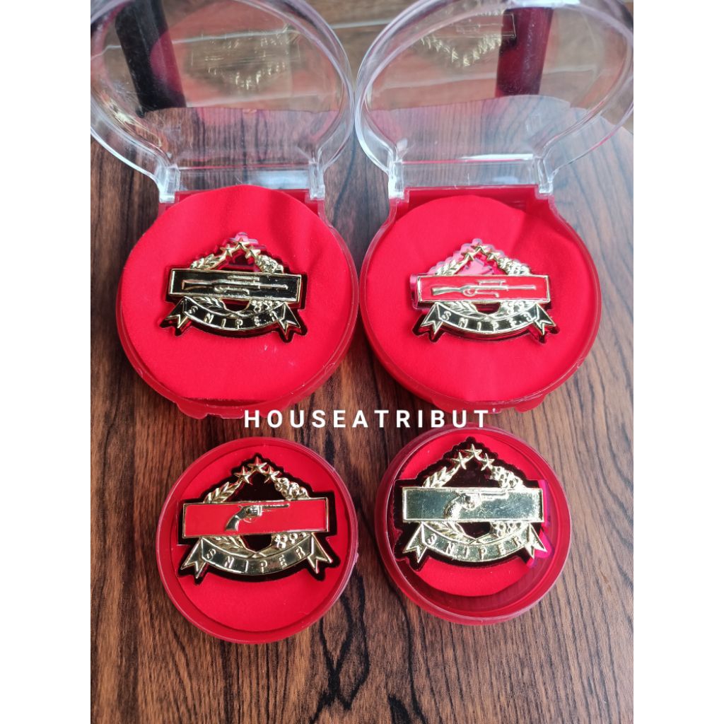 wing pdh brevet sniper polos dan cat merah | wing brevet pdh sniper Lrs pendek & lrs panjang terbaru