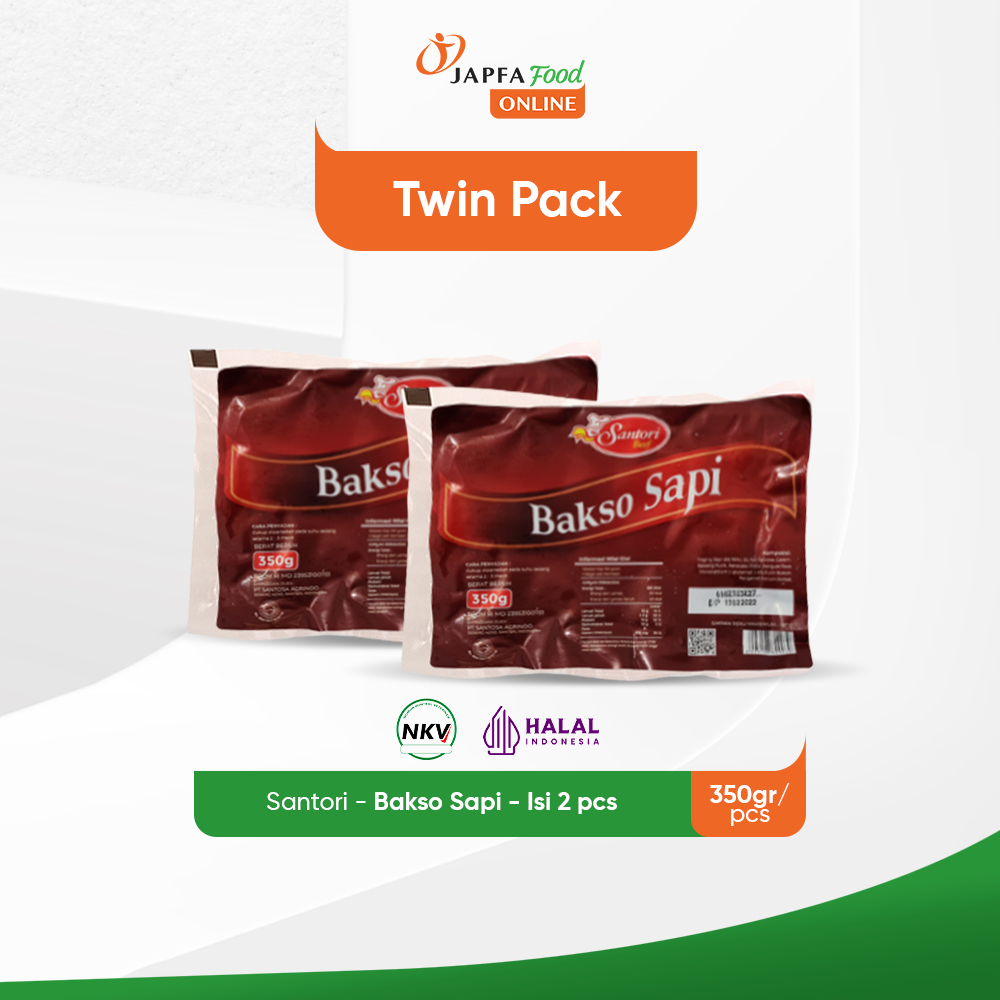 

Santori Bakso Daging Sapi Premium 350gr - Bundling Isi 2 Pack