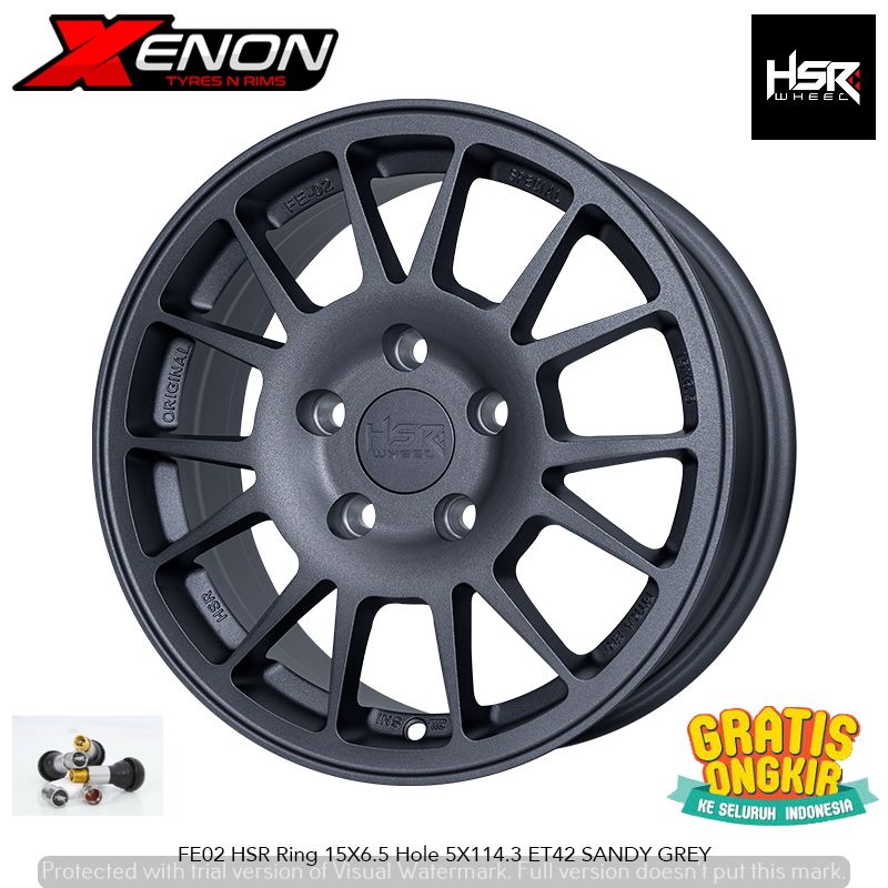 Velg Racing Model Rally R15 HSR Fe02 Pcd 5x114 Ring 15 Buat Granmax Luxio Ertiga Xpander Gls Innova