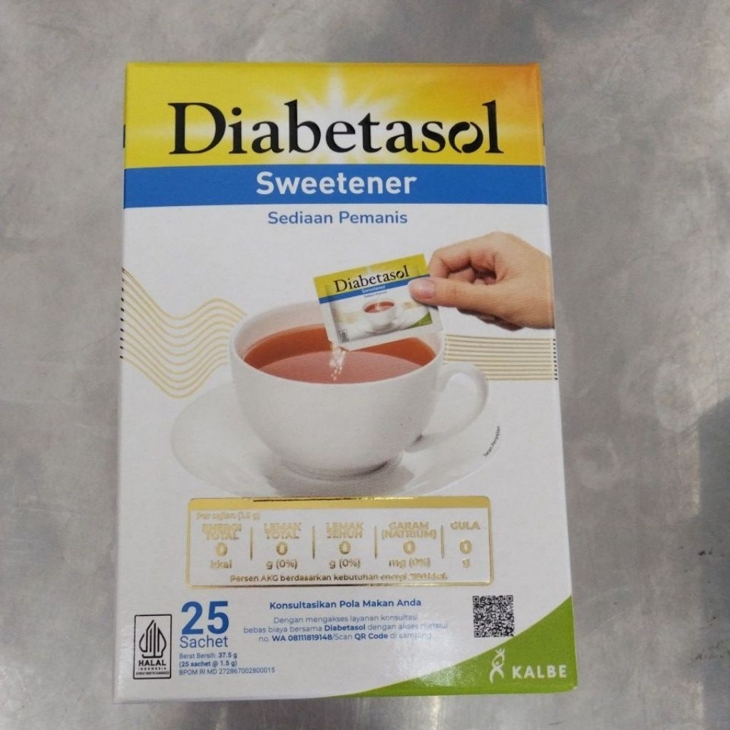 

DIABETASOL SWEETENER ISI 25PC