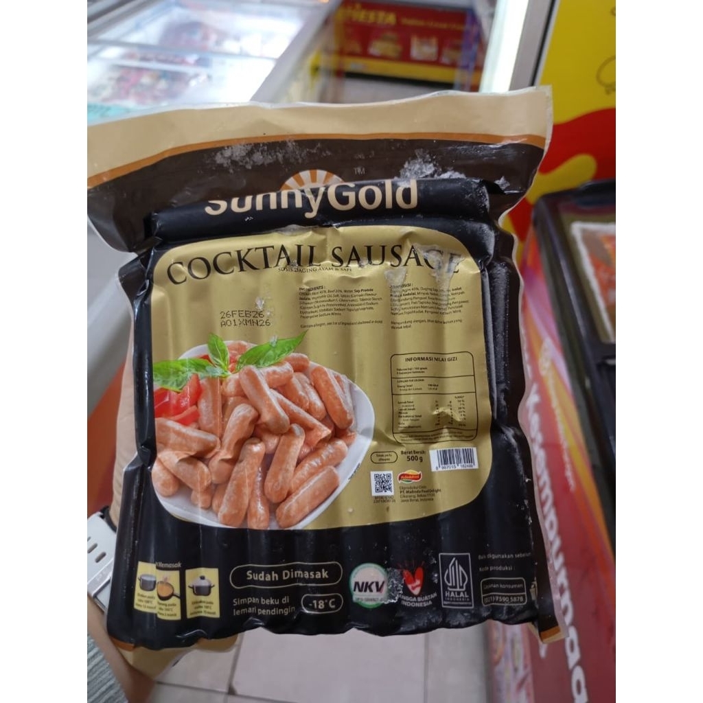 

SUNNY GOLD COCKTAIL SAUSAGE / SOSIS COCKTAIL 500 GR