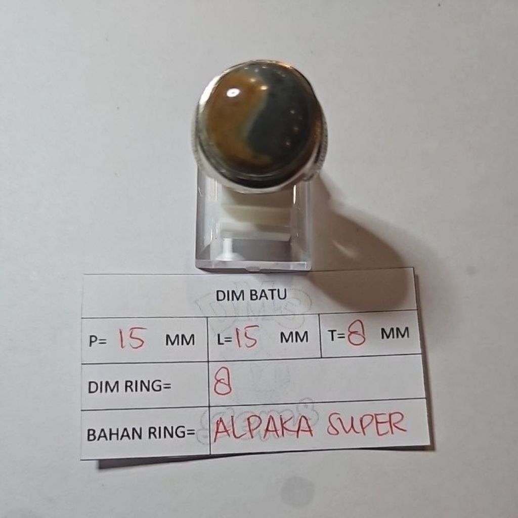 Cincin Batu Motif Yin Yang