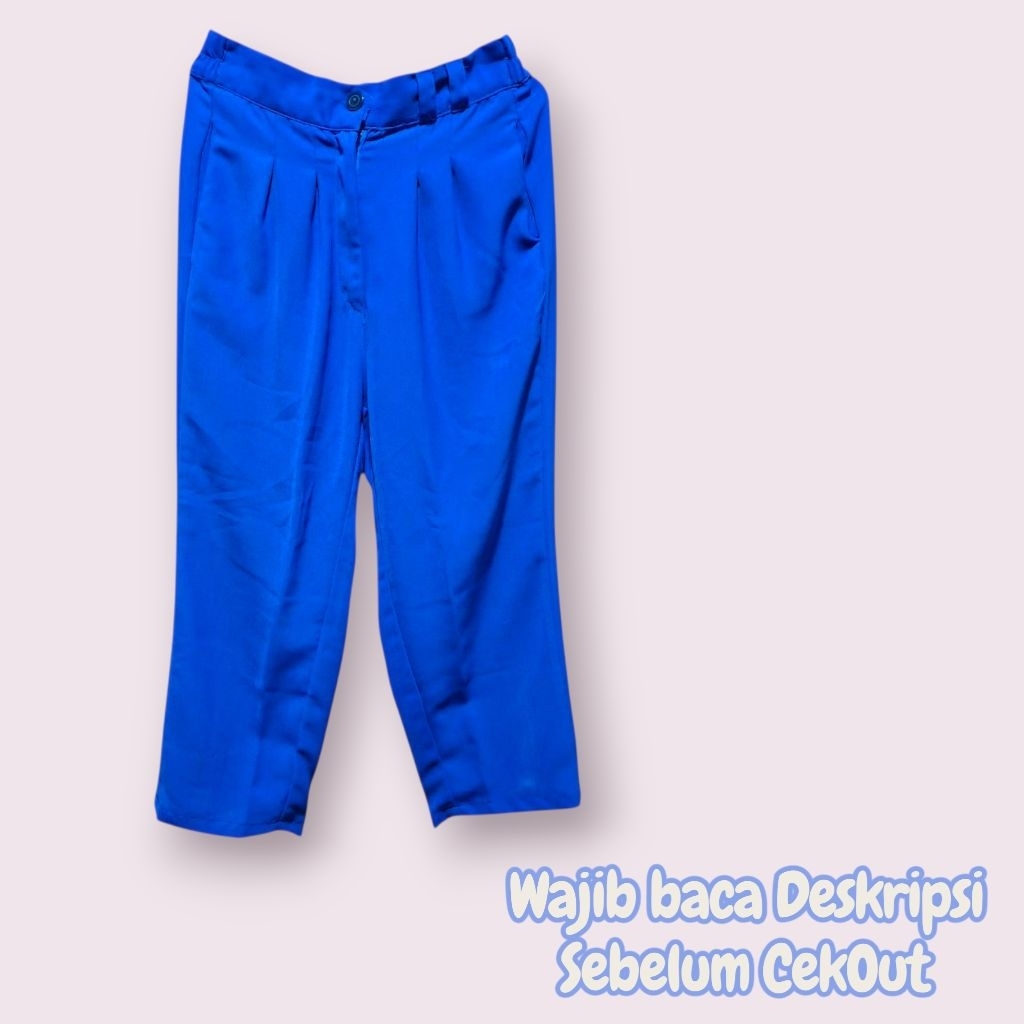 (PRELOVED) CELANA KULOT BIRU ELEKTRIK