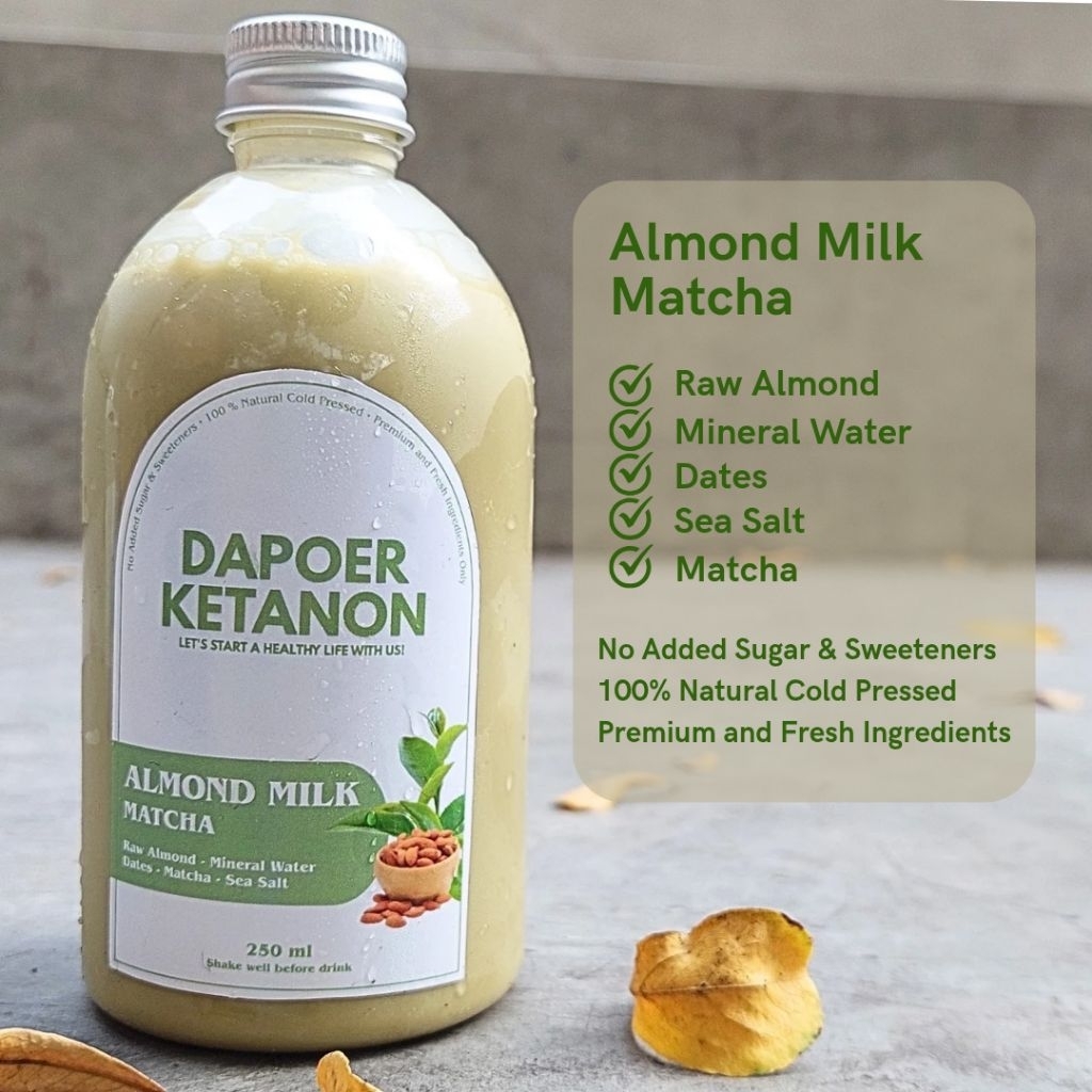

Almond Milk Matcha / Susu Almond Premium by Dapoer Ketanon