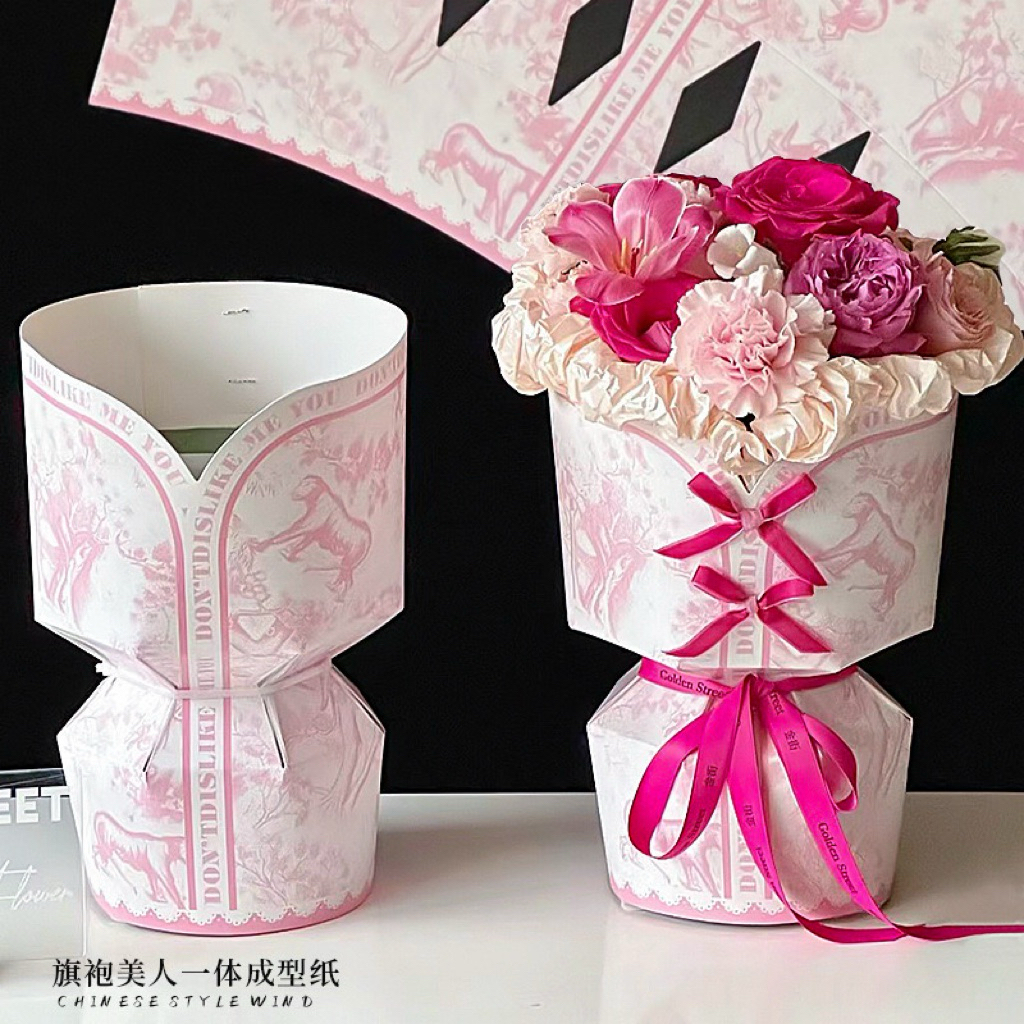 

[1 PCS] Kerangka Buket Korean Style | Karton Pegangan Buket | Flower Holder | Pegangan Buket Pola Karton | Hiasan Dekorasi Toko