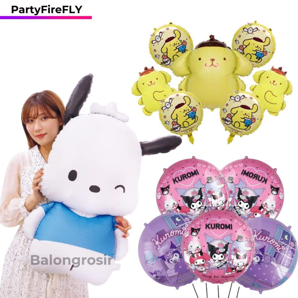 BALON KAWAII MELODY CINAMOROLL KUROMI POMPOMPURIN POCHACCO SANRIO