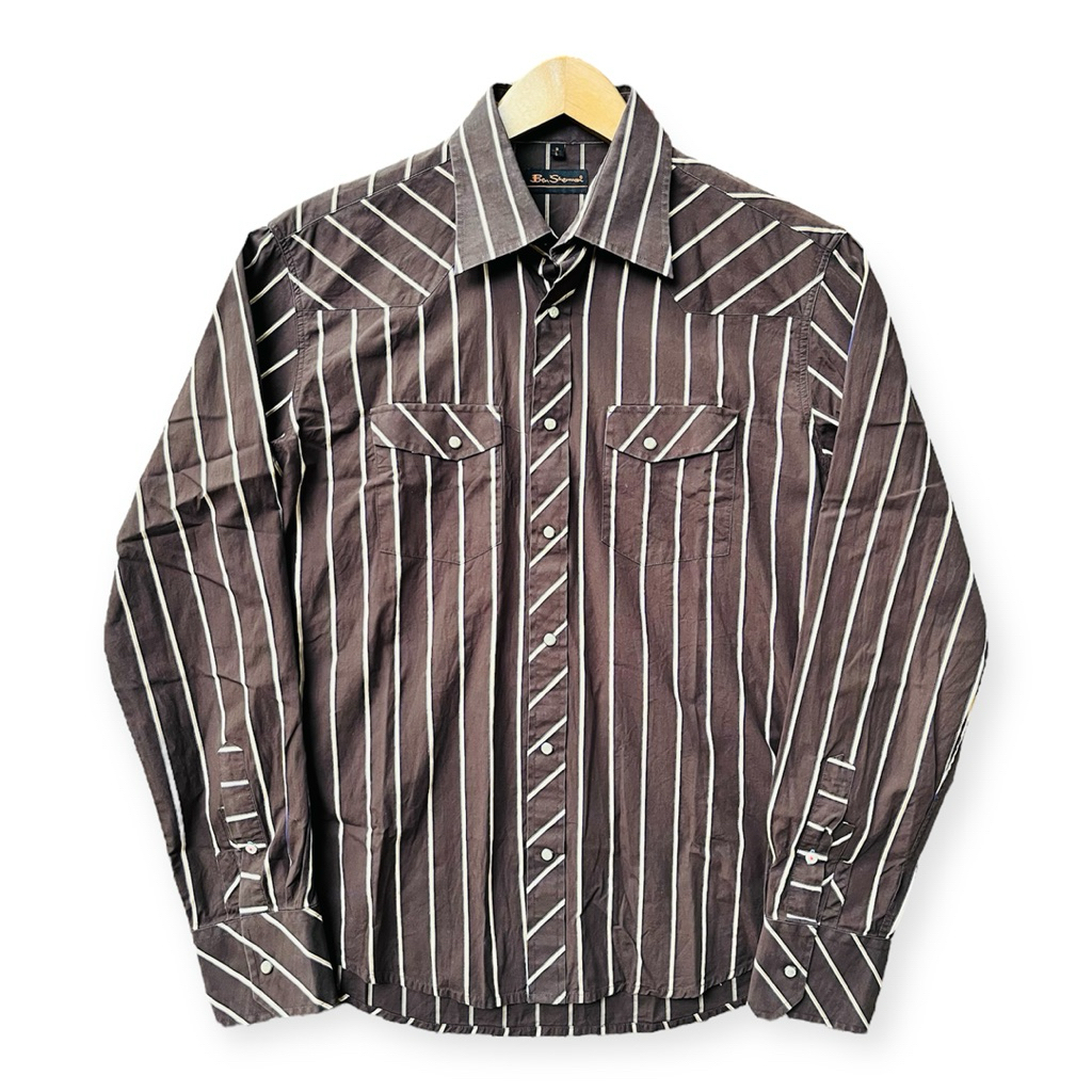 Kemeja Ben Sherman Salur Brown