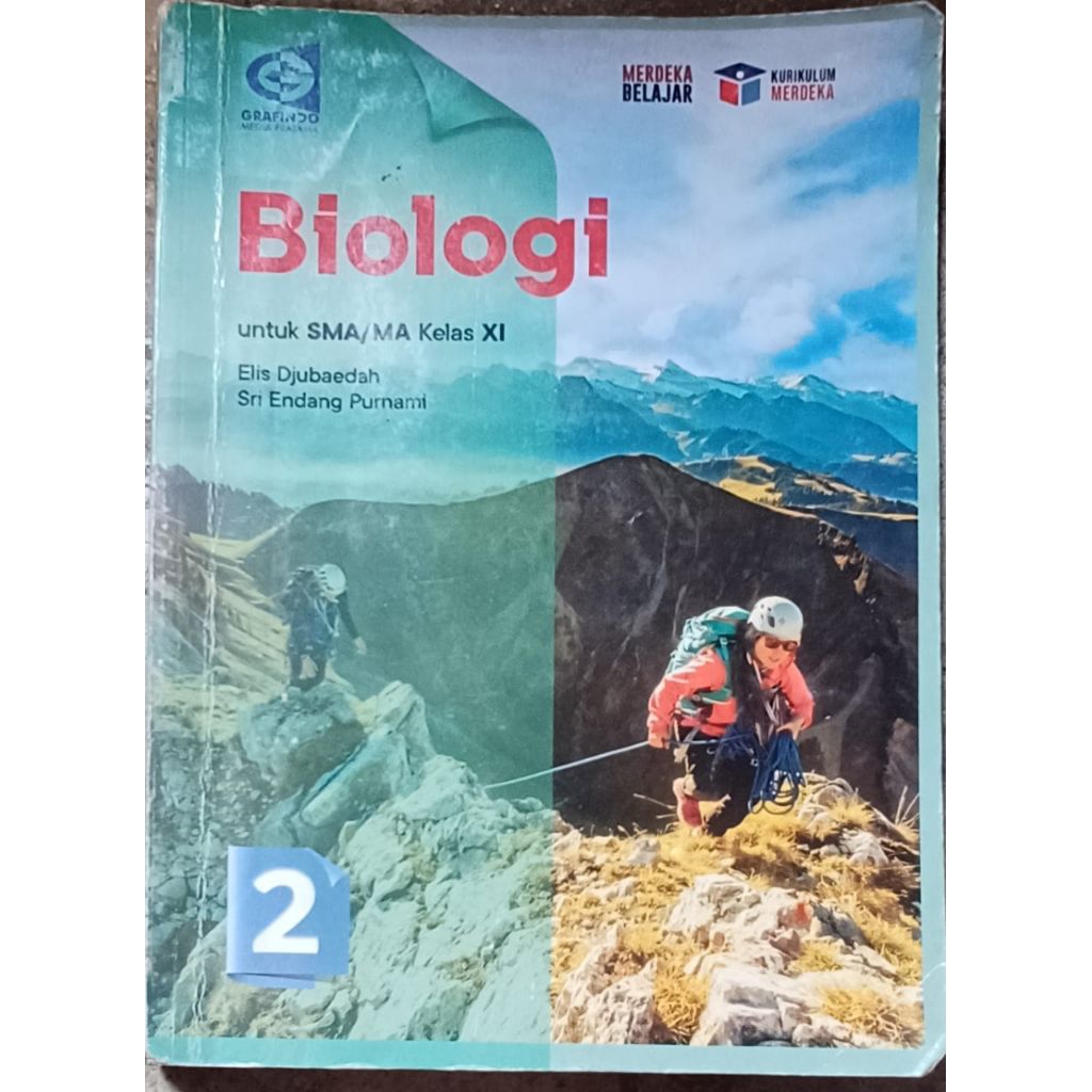 Buku original bekas biologi kelas 11 / 2 sma kurikulum merdeka