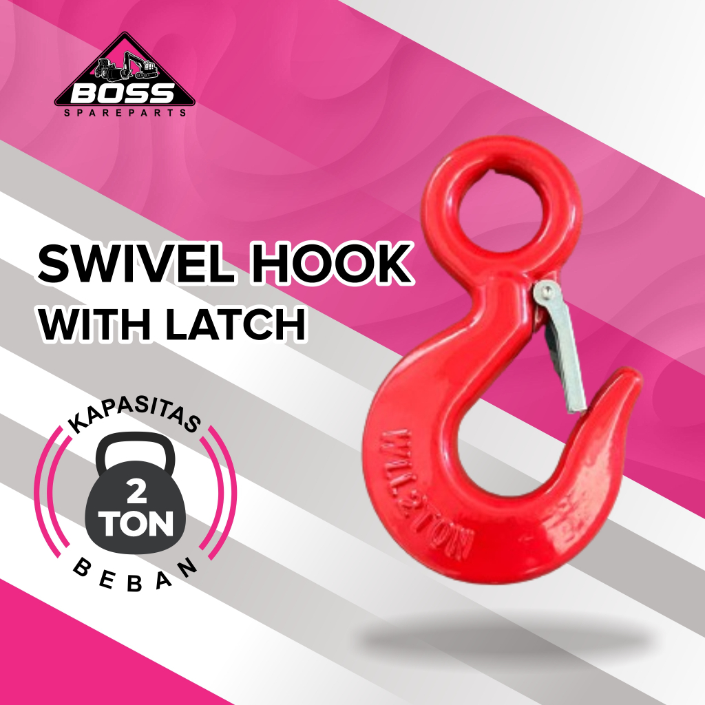 Swivel Hook 2 Ton With Latch