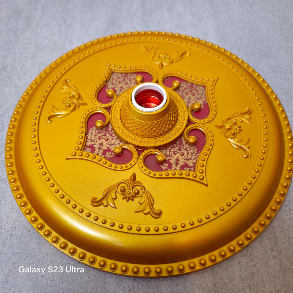 Fitting Ornamen Lampu Plafon PVC/GYPSUM / Fitting Lampu Fleksibel/fiting lampu 30cm