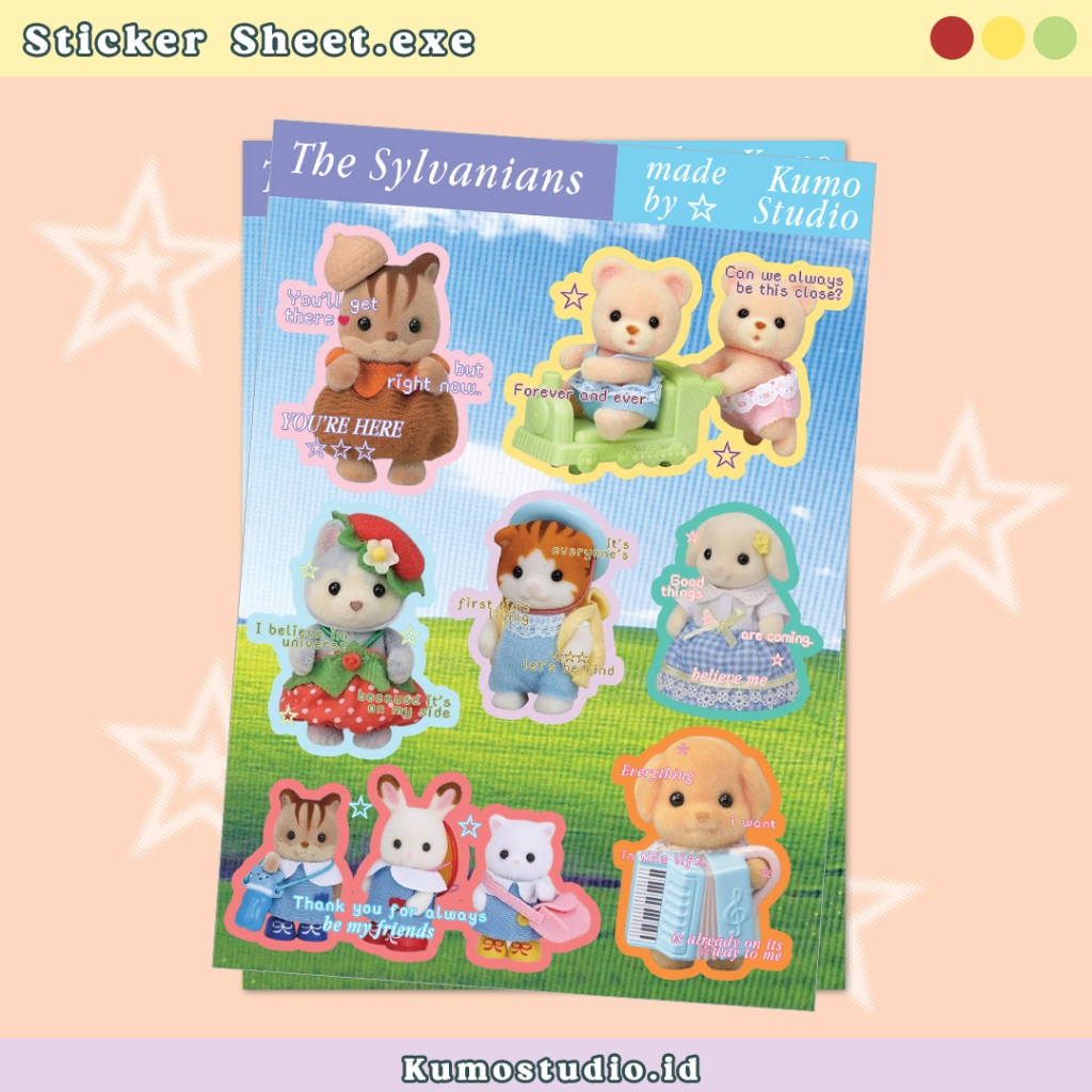 

Sticker Sheet A6 Sylvanian Families | Stiker Dekorasi Aesthetic | Stiker Laptop , Scrapbook , Dekorasi