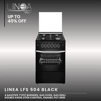 Kompor Gas Freestanding TEKA LINEA LFS 504 BLACK / Freestanding Cooker TEKA / Kompor dengan Oven TEK
