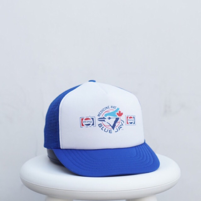 Vintage AJM Blue Jays & Pepsi logo classic trucker hat