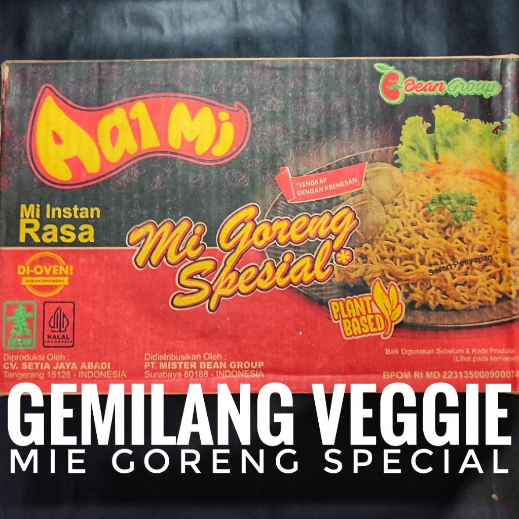 Aaimi mie vegan Aa1 mie goreng vegetarian