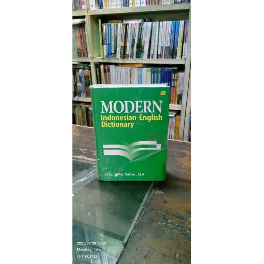 Modern Indonesian-English Dictionary-Author: Drs. Peter Salim, MA ( Hard Cover LUX). ORIGINAL.