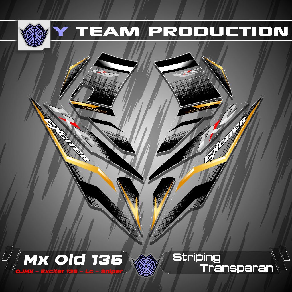 Striping Uv Transparan co2Jupiter Mx Lama 135 Striping Transparan Mx Old /Striping Mx Old Transparan