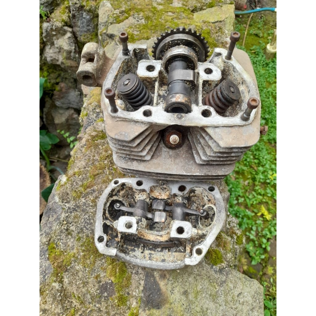 blok kop boring head gl pro platina series set isian noken klep sepatu klep