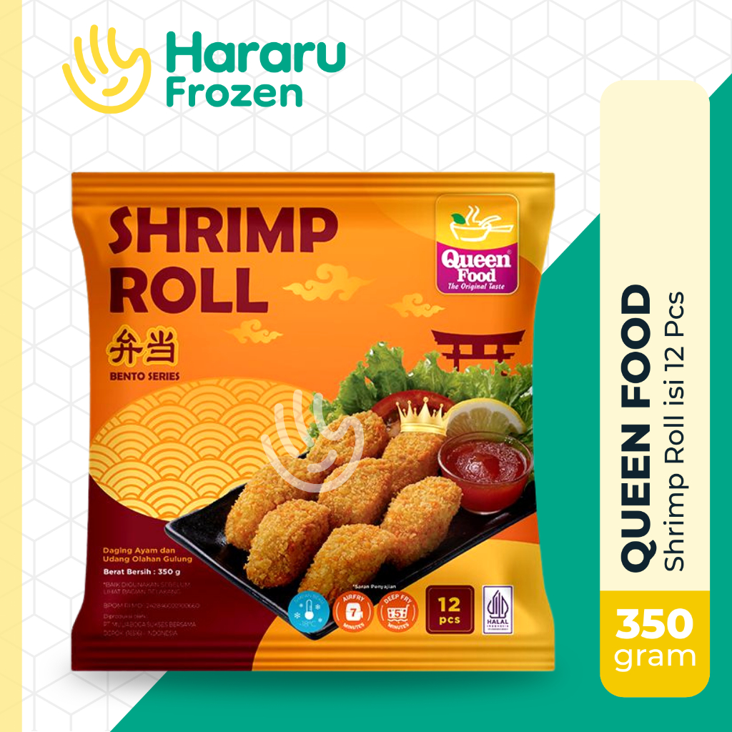 

Queen Food Shrimp Roll | Bento Daging Ayam dan Udang Olahan Gulung