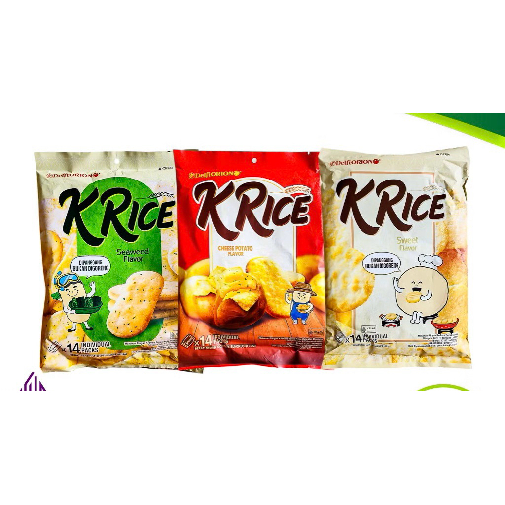 

Delfi Orion K Rice Rice Cracker beras isi 14 individual packs