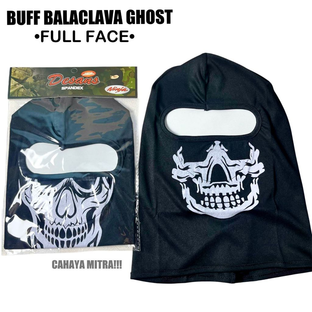DESANS SPANDEX GHOST FULL FACE BUFFBALACLAVA GHOST