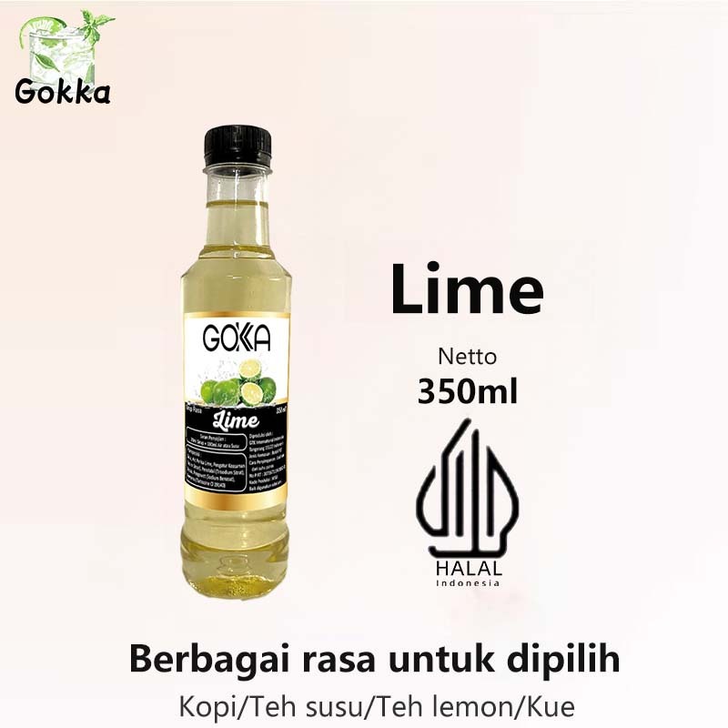 

Gokka Lime Syrup 350ml - Sirup Lime Gokka - Halal
