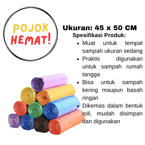 Kantong Plastik Sampah Roll / Plastik Sampah Roll