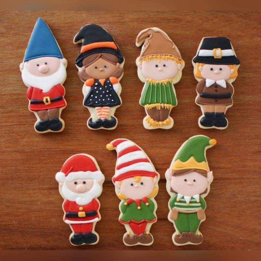 

IHANALICIOUS Butter Cookies Tema Christmas 2 Natal Gingerbread (kukis hias karakter) kue kering