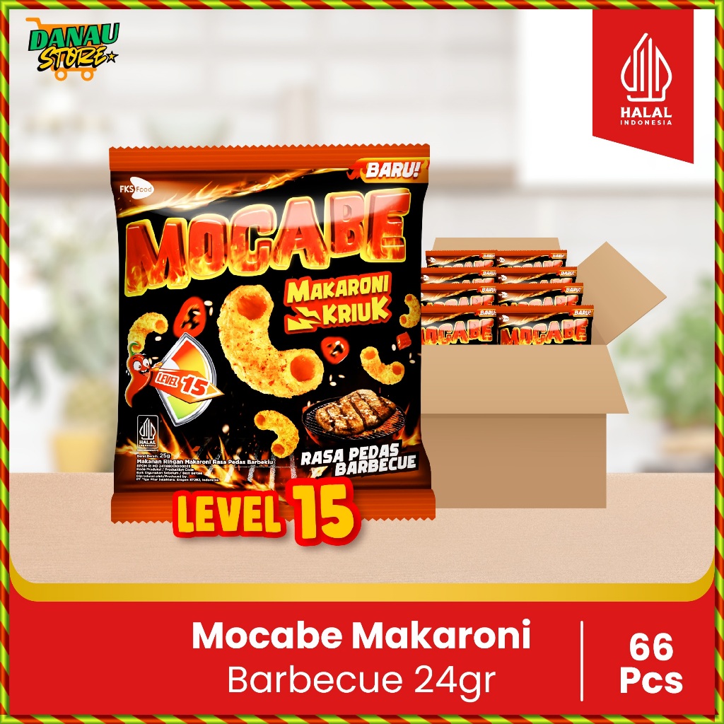 

Mocabe - Sambal Geprek - Barbeque Small Pack - 1 Karton (6 renceng) - 60 Pcs - 24gr (Free 12 Pcs)