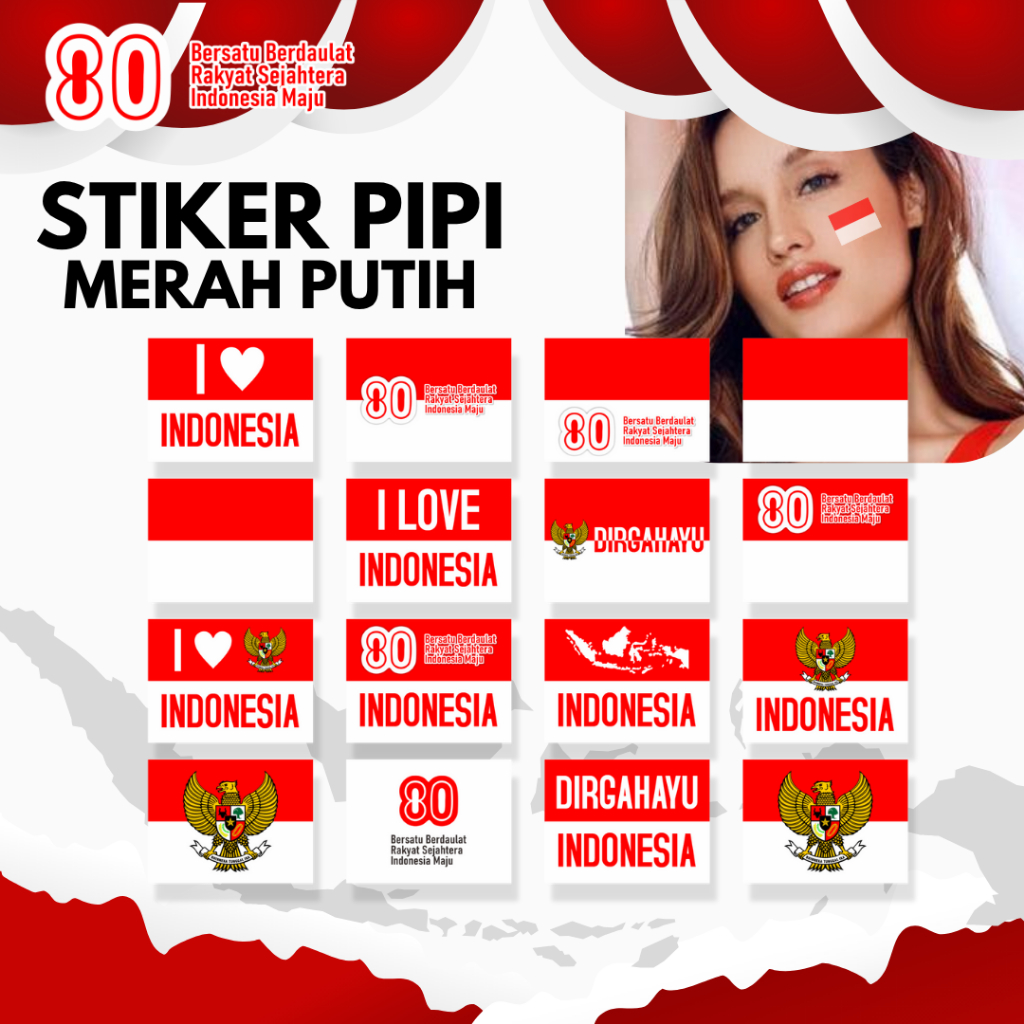 

Stiker Label Bendera Merah Putih Stiker Tempel Pipi Paling Murah