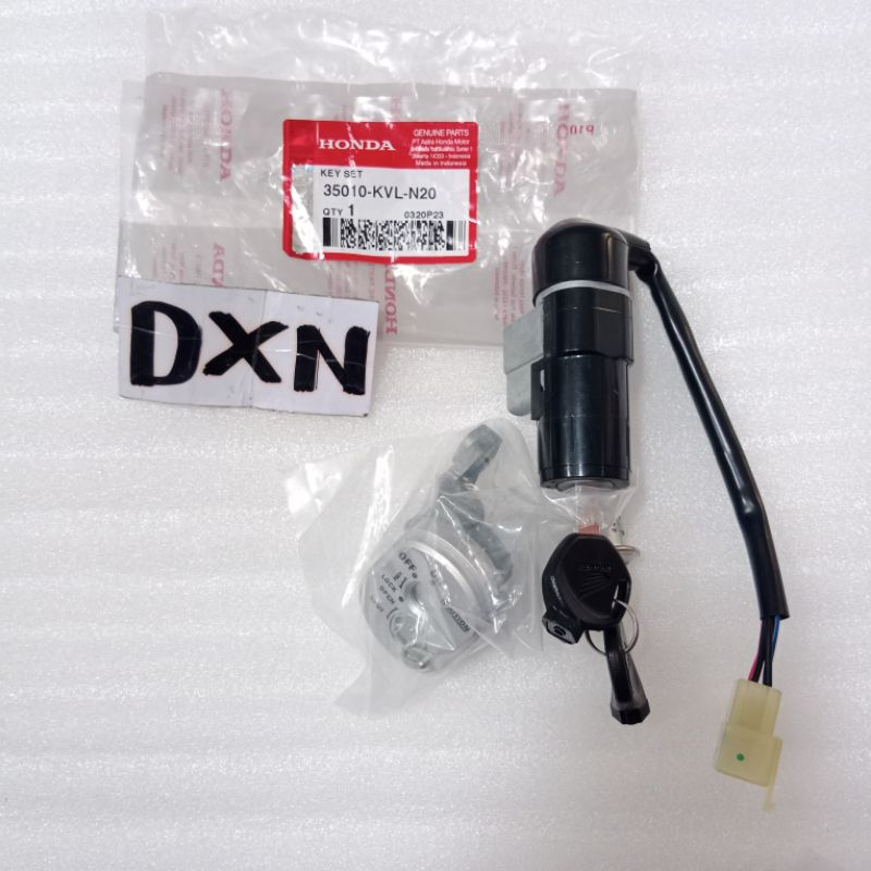 HONDA KUNCI KONTAK SUPRA X 125 2006-2014 KARBURATOR / INJEKSI 35010-KVL-N00/N20 ASLI AHM 100%