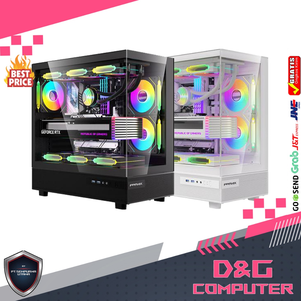 CASE FPMAX Crystal Z8 FLOE + 3 Fan