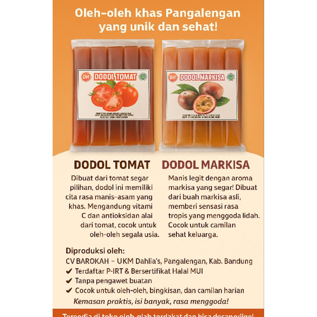 

dodol tomat, dodol.markisa