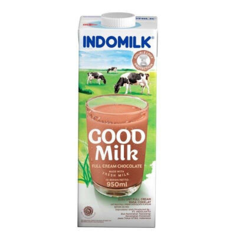 

[oddsolshop] pekanbaru/Indomilk Good Milk 950ml Full Cream Chocolate