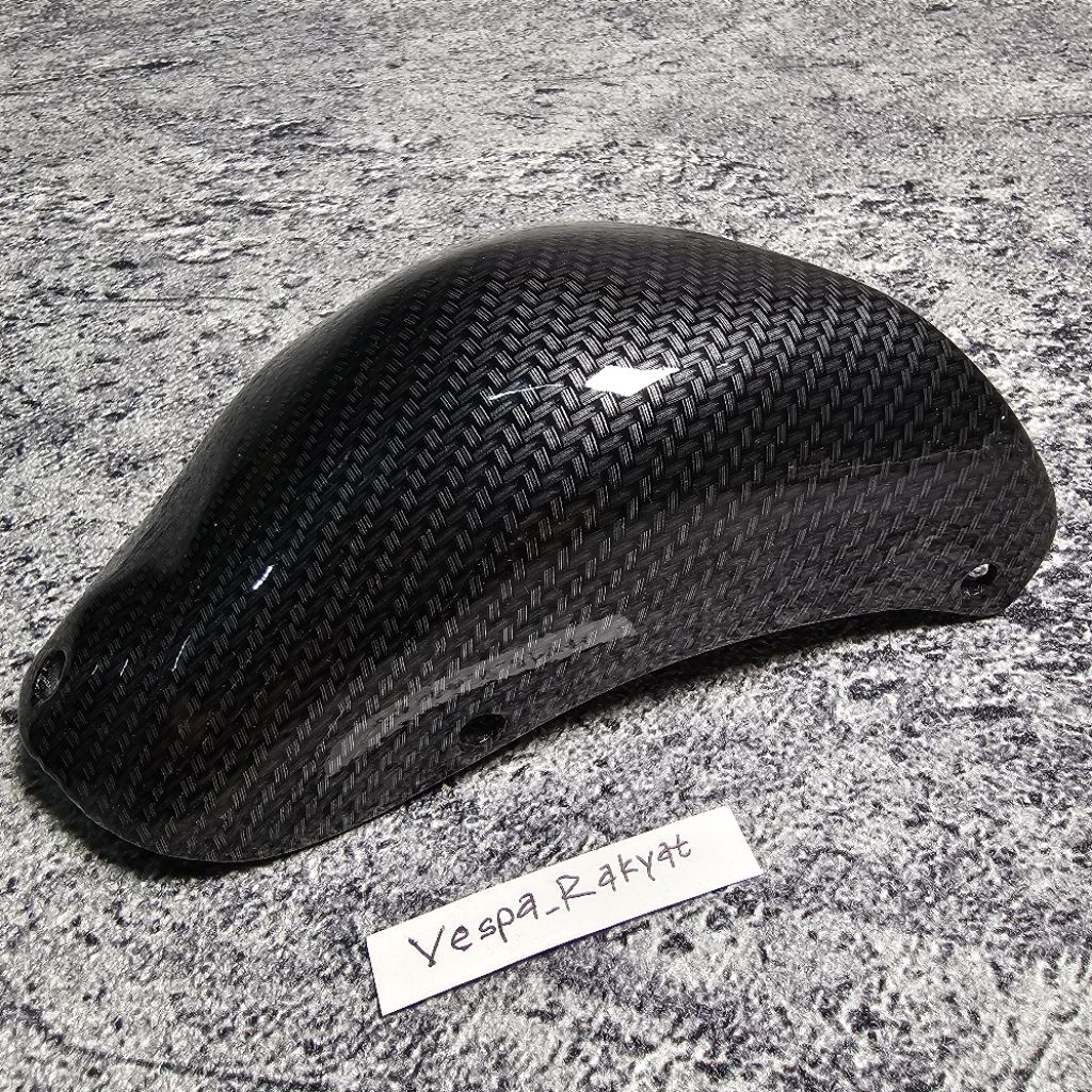 Cover Tutup Blok Vespa Pts Spesial 130cc M200 Carbon WTP Topi Blok Vespa Smallframe Pts 144cc
