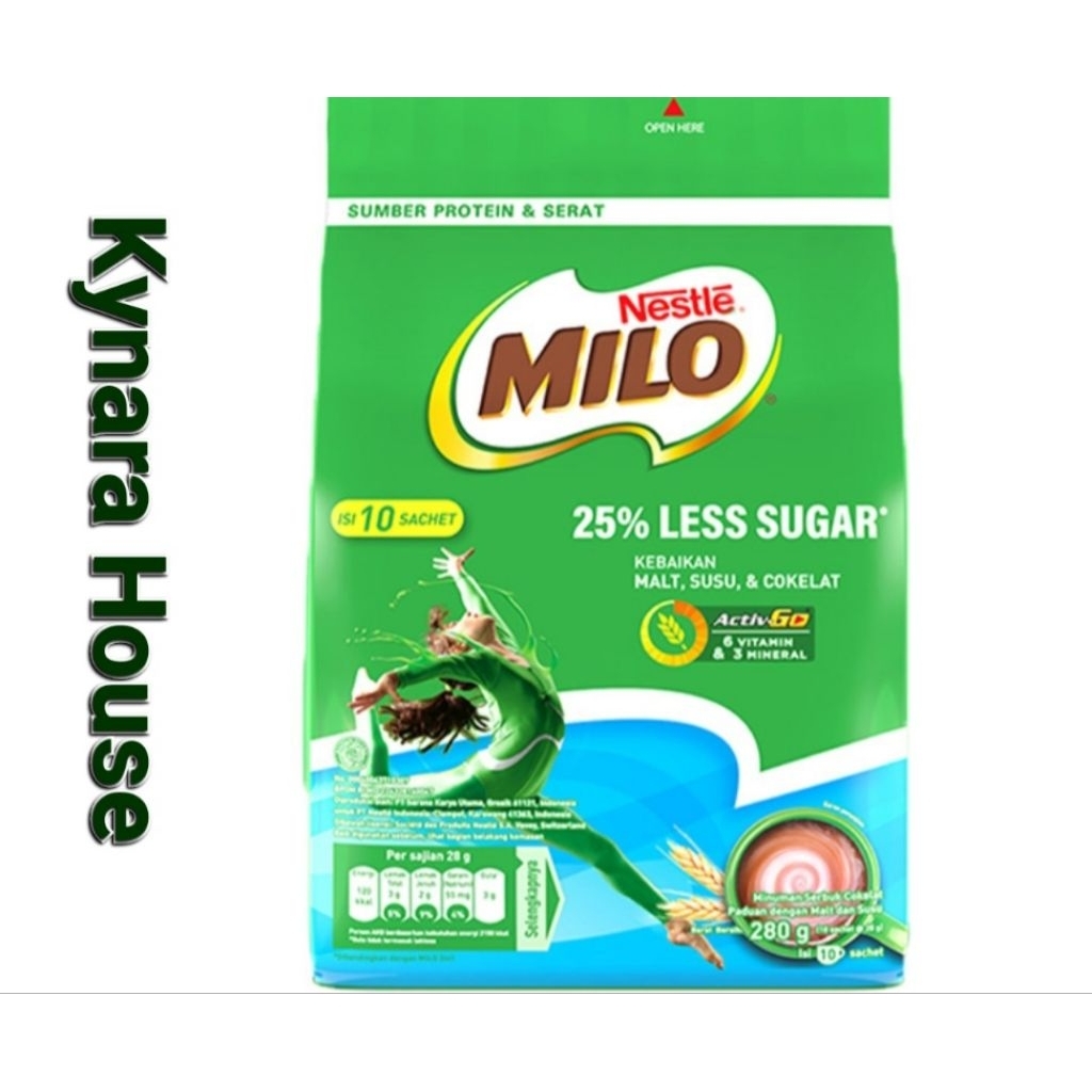 

Milo Minuman Cokelat Less Sugar 10x28gr