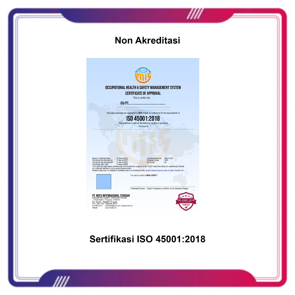 

Paket Hemat Sertifikat 37001 & Dokumen