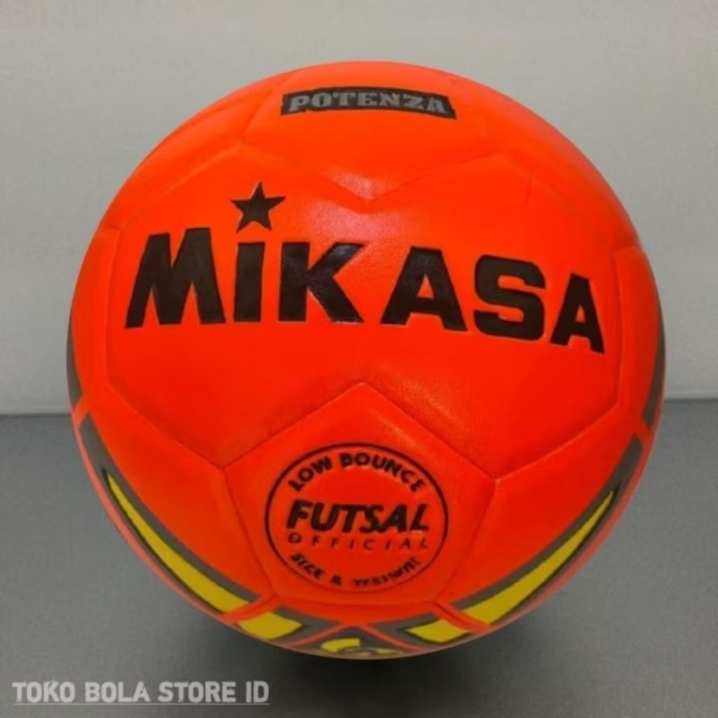 MIKASA Bola Futsal MIKASA POTENZA ORIGINAL Bola Futsal Size 4 Paket Lengkap