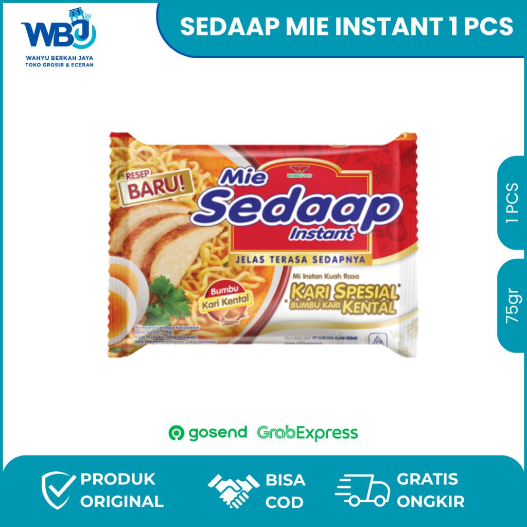 

Mie Sedaap Kuah Instan All Variant 75gr – Rasa Kari Spesial Bumbu Kari Kental | Grosir Eceran Ready