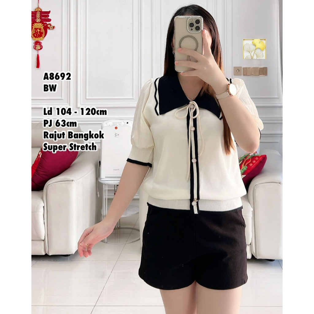 QUINNY-BLUS WANITA TERBARU-BLUS JUMBO-BLUS JUMBO RAJUT-BLUS RAJUT IMPORT-BLUS RAJUT BANGKOK