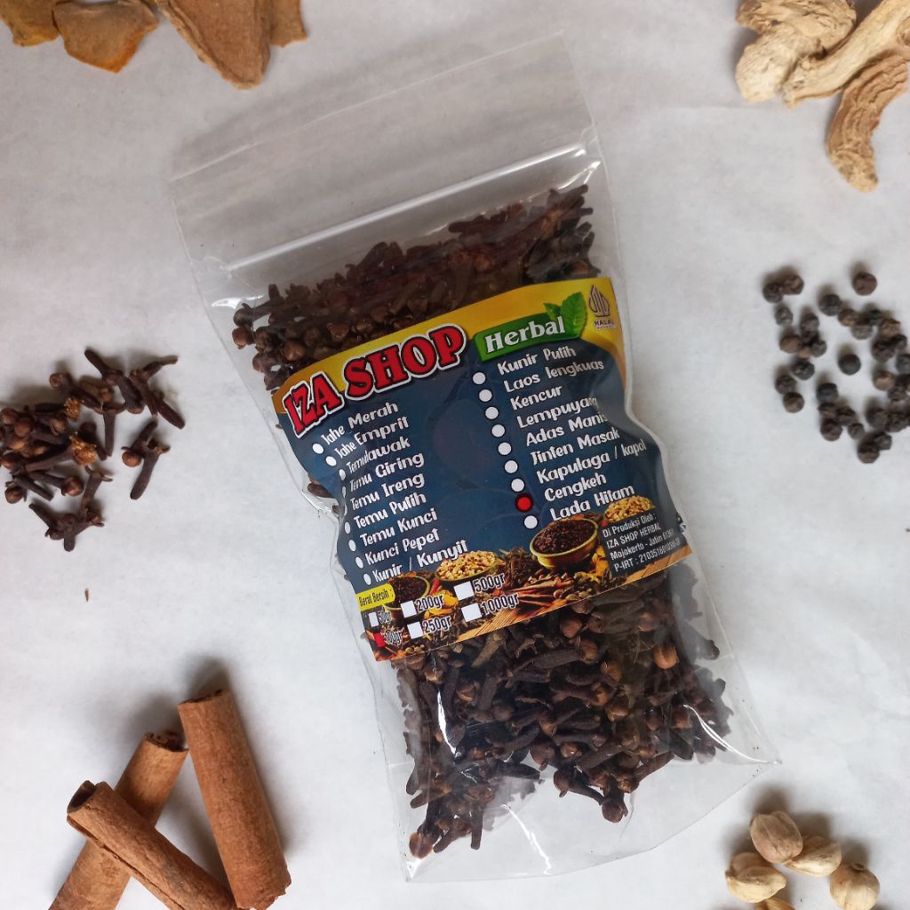 

Cengkeh Kering Premium Bahan Masakan Rempah 100/200gr