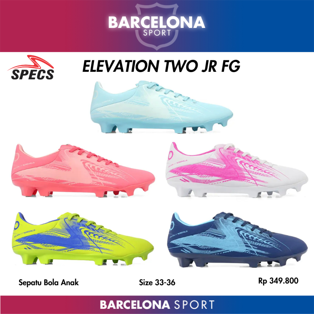 Specs Elevation Two JR FG - Sepatu Bola Anak Size 33-36