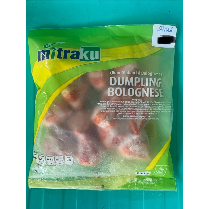 

SR026 MK Dumpling Bolognese 250 gr (Frozen Food)