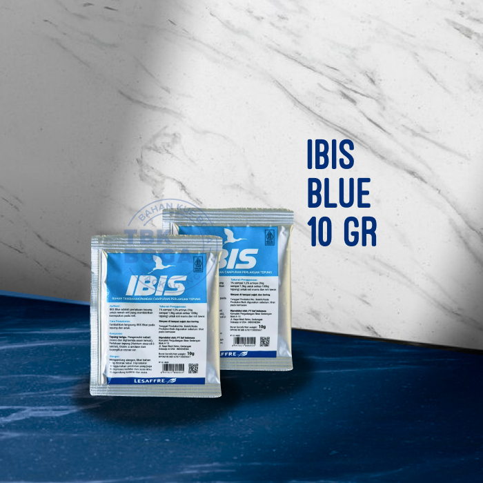 

Ibis Blue Pelembut ( 10 gr ) Sachet Bread Improaver Bubuk Powder Pengembang