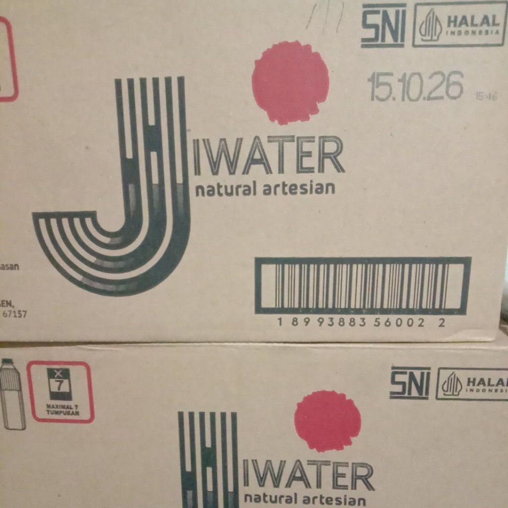 

Jiwater natural artisan 250ml x24 botol/dus
