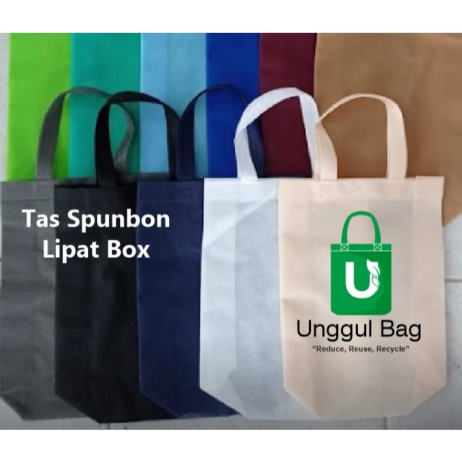 

Tas Spunbond Custom 30×40×10 Sablon Tebal