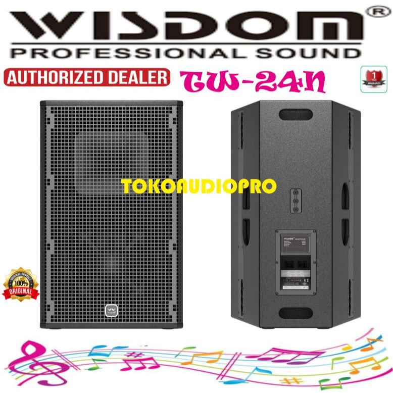 Speaker Pasif Wisdom TW24N Neodymium Magnet Original Wisdom TW-24N Speaker Pasif